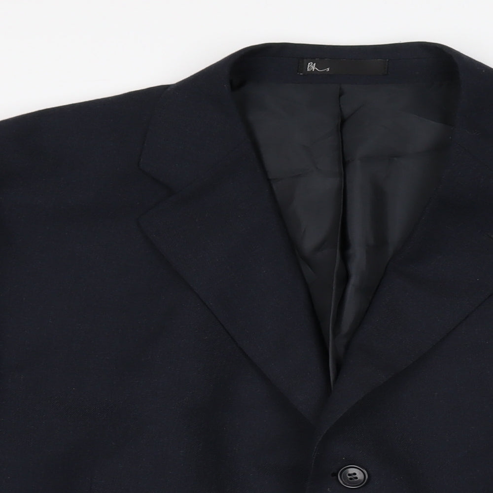 Mens UK Size 48 BHS Regular Blue Suit Jacket