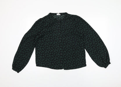 Womens UK Size 8 JDY Black Basic Button-Up