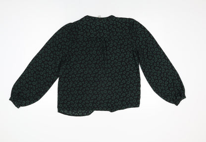 Womens UK Size 8 JDY Black Basic Button-Up