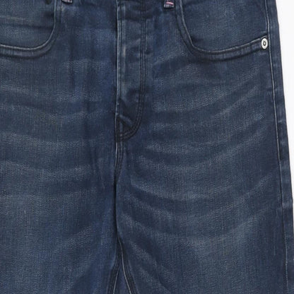 Scotch & Soda Womens Blue Cotton Skinny Jeans Size 32 in L30 in Regular Zip