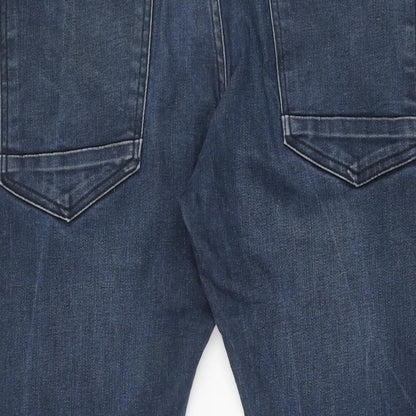 Scotch & Soda Womens Blue Cotton Skinny Jeans Size 32 in L30 in Regular Zip