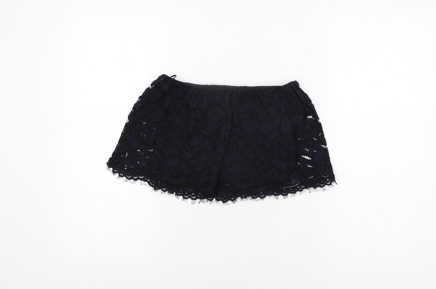 Womens UK Size S Zara Black Cropped T-Shirt