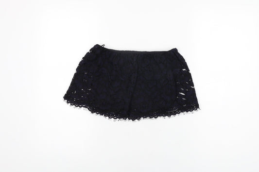 Womens UK Size S Zara Black Cropped T-Shirt