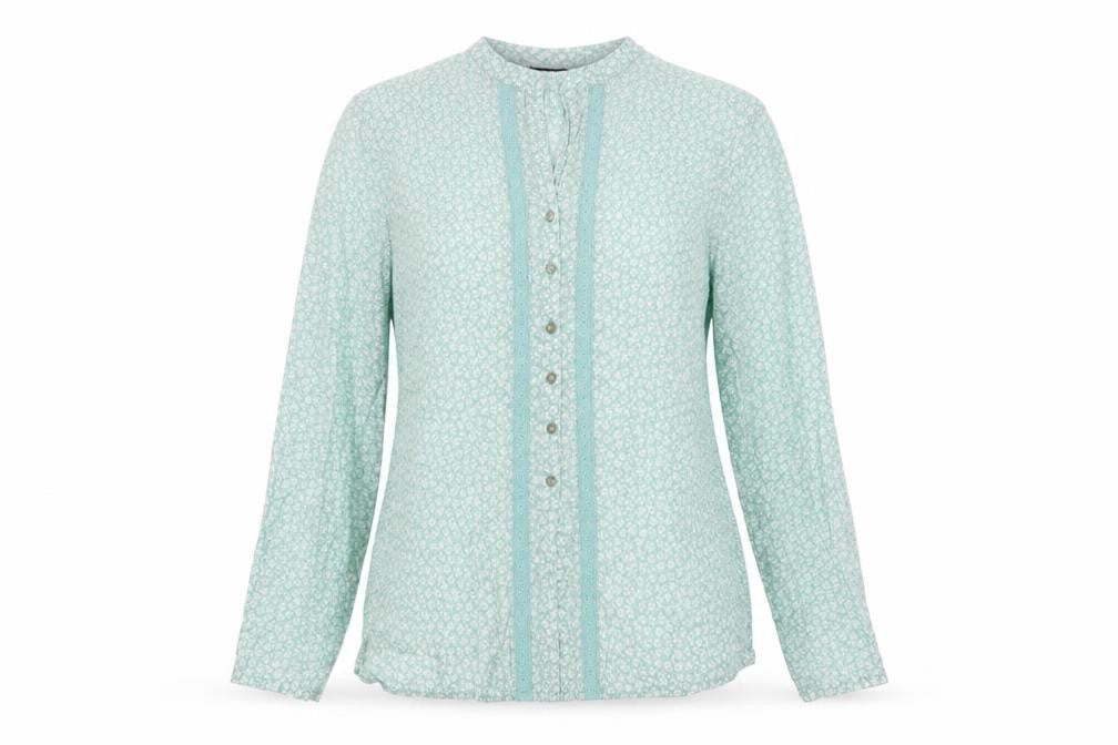 Womens UK Size M Gap Green Basic Button-Up