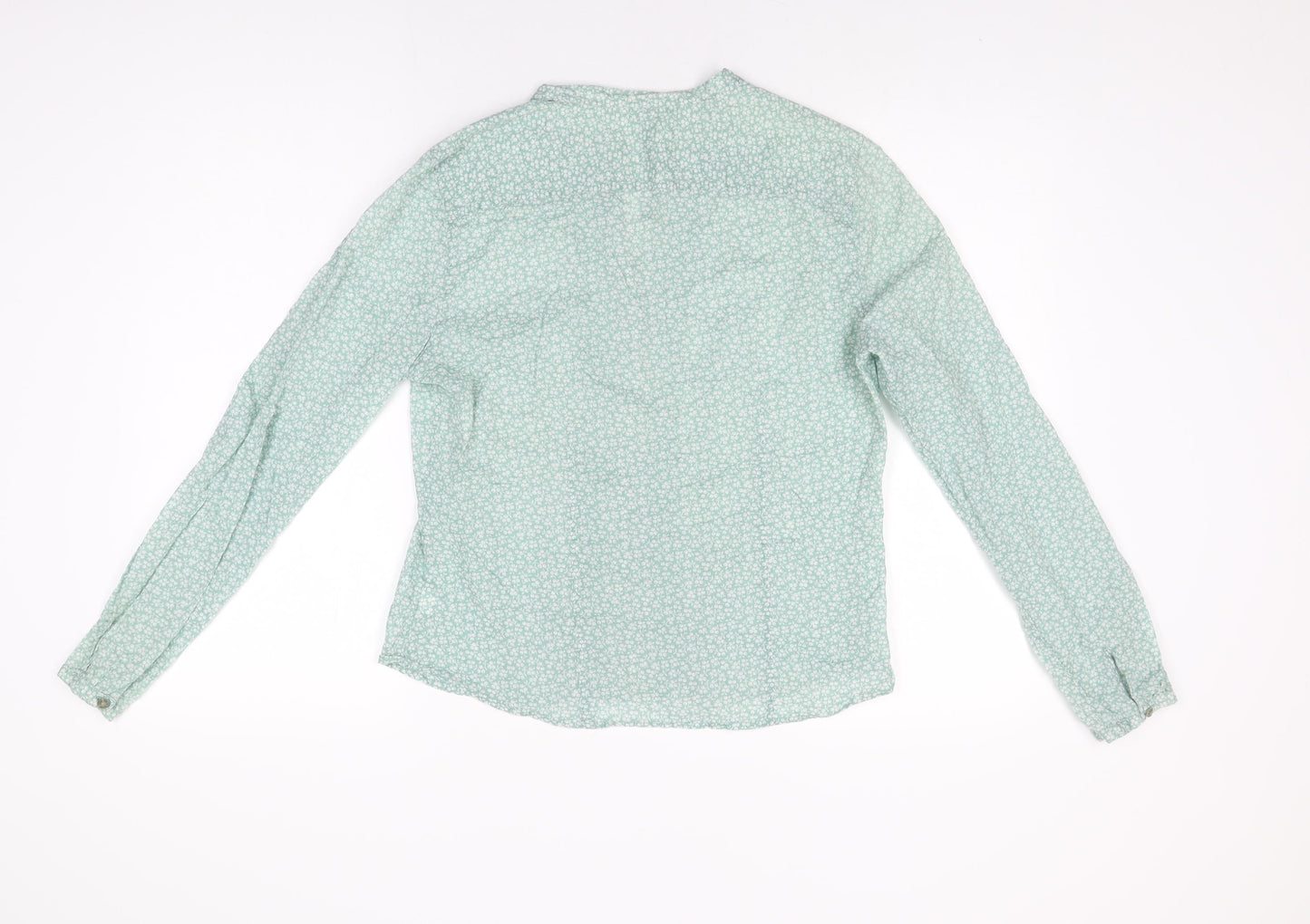 Womens UK Size M Gap Green Basic Button-Up