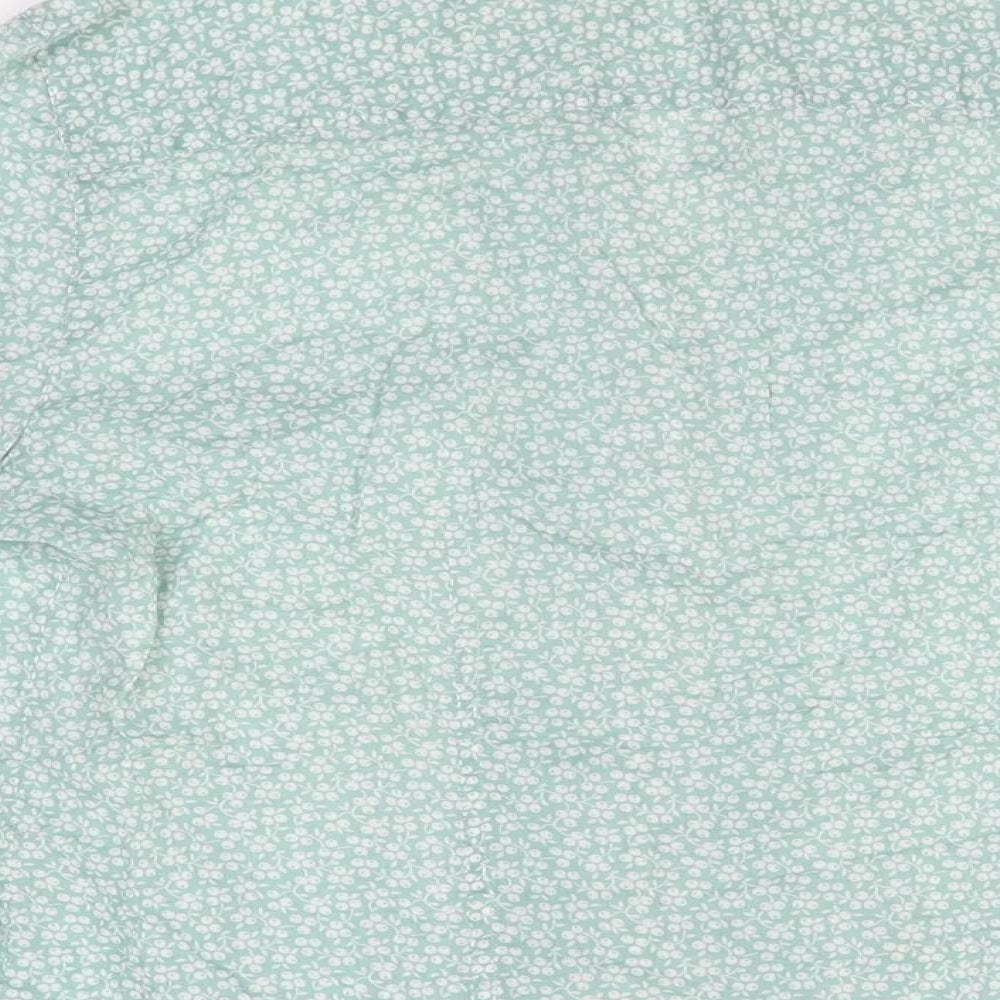 Womens UK Size M Gap Green Basic Button-Up