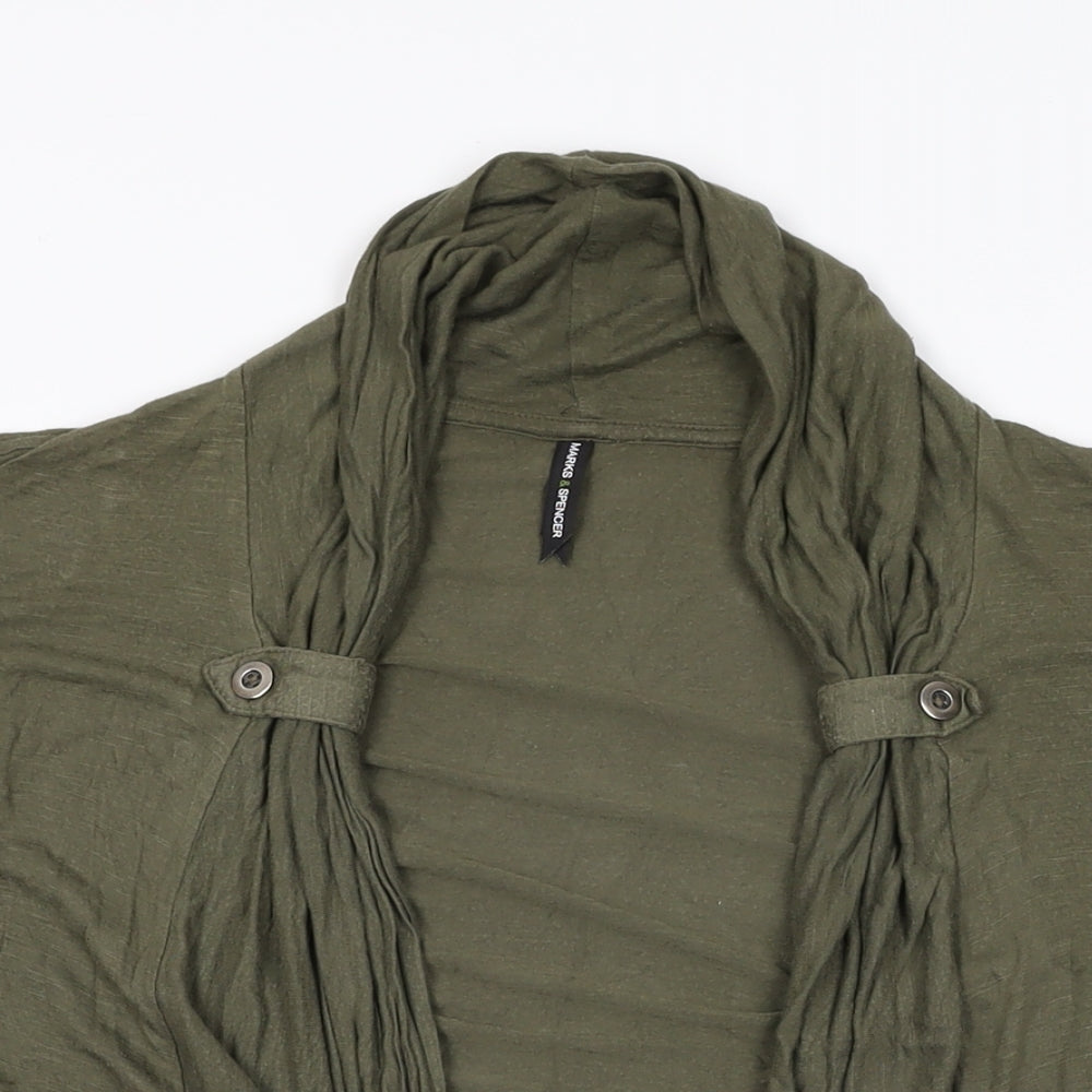 Womens UK Size 12 Marks and Spencer Green Cardigan Jumper