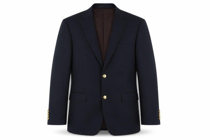 Greenwoods Mens Blue Wool Jacket Suit Jacket Size 38 Regular