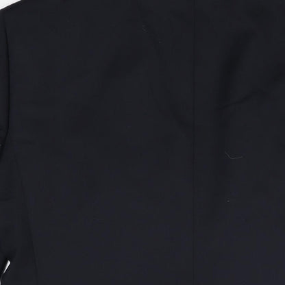 Greenwoods Mens Blue Wool Jacket Suit Jacket Size 38 Regular