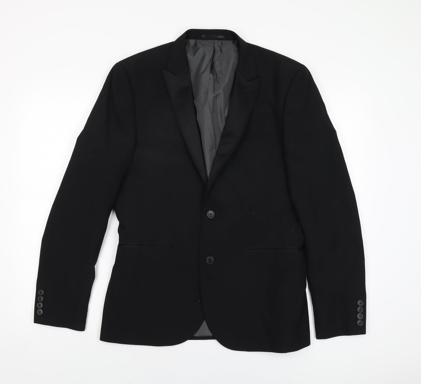 Mens UK Size 40 NEXT Regular Black Suit Jacket