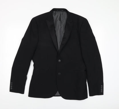 Mens UK Size 40 NEXT Regular Black Suit Jacket
