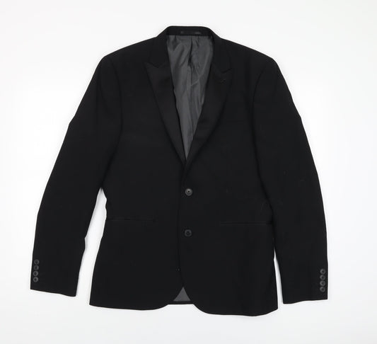 Mens UK Size 40 NEXT Regular Black Suit Jacket