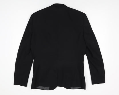 Mens UK Size 40 NEXT Regular Black Suit Jacket