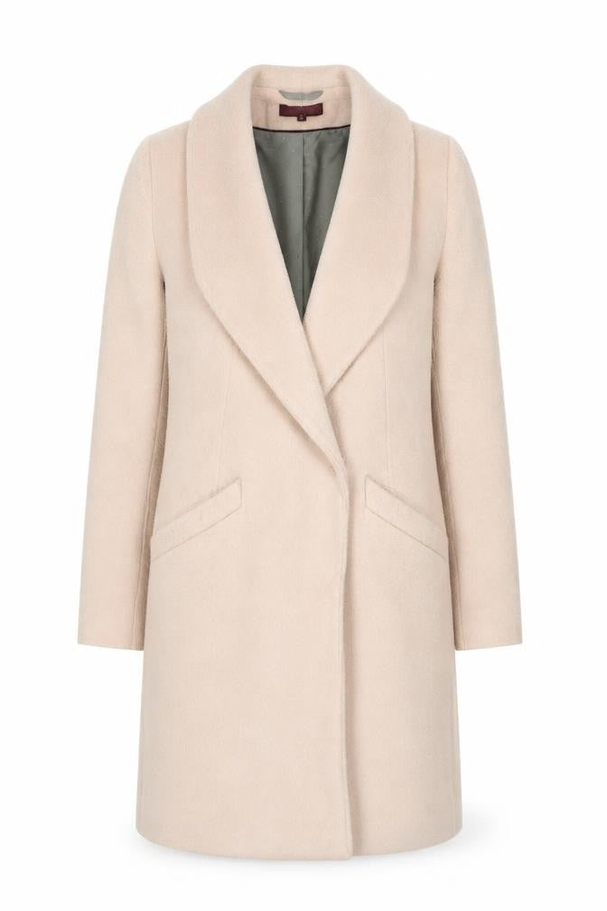 Next Womens Pink Overcoat Coat Size 8 Hook & Eye