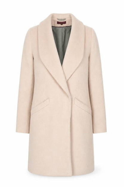 Next Womens Pink Overcoat Coat Size 8 Hook & Eye