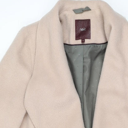 Womens UK Size 8 NEXT Pink Overcoat