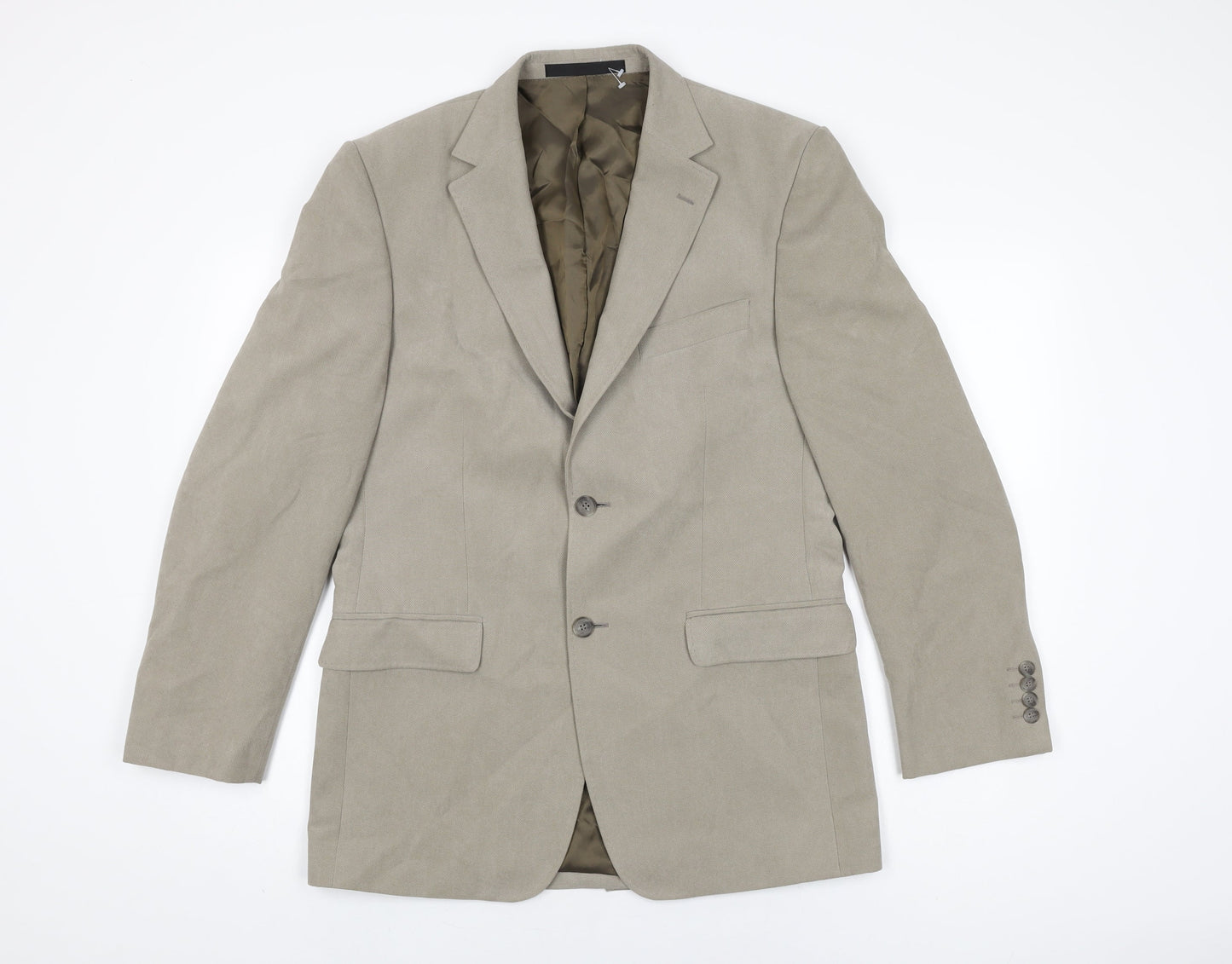 Mens UK Size 38 Marks and Spencer Regular Beige Suit Jacket