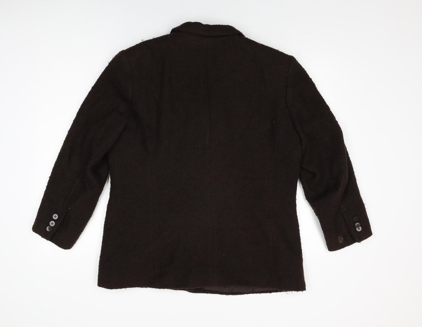 Liz Claiborne Womens Brown Jacket Coat Size 18 Button