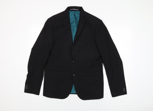 Mens UK Size 40 Marks and Spencer Regular Black Suit Jacket