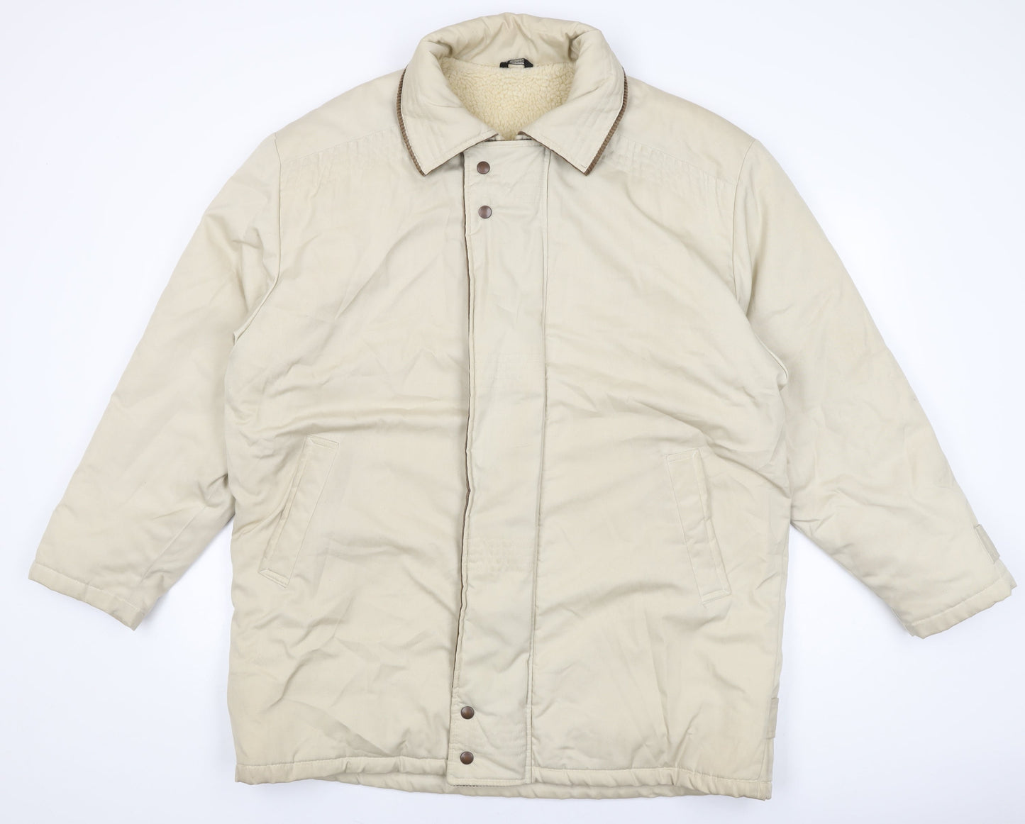 Mens UK Size 44 St Michael Beige Overcoat