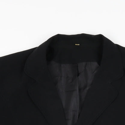 EWM Womens Black Polyester Basic Button-Up Size 20 Collared