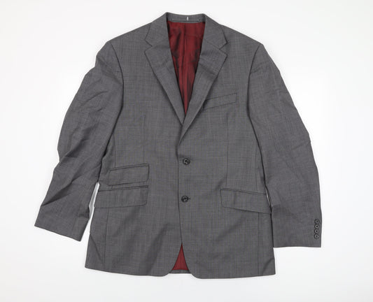 Mens UK Size 40 Marks and Spencer Regular Grey Suit Jacket