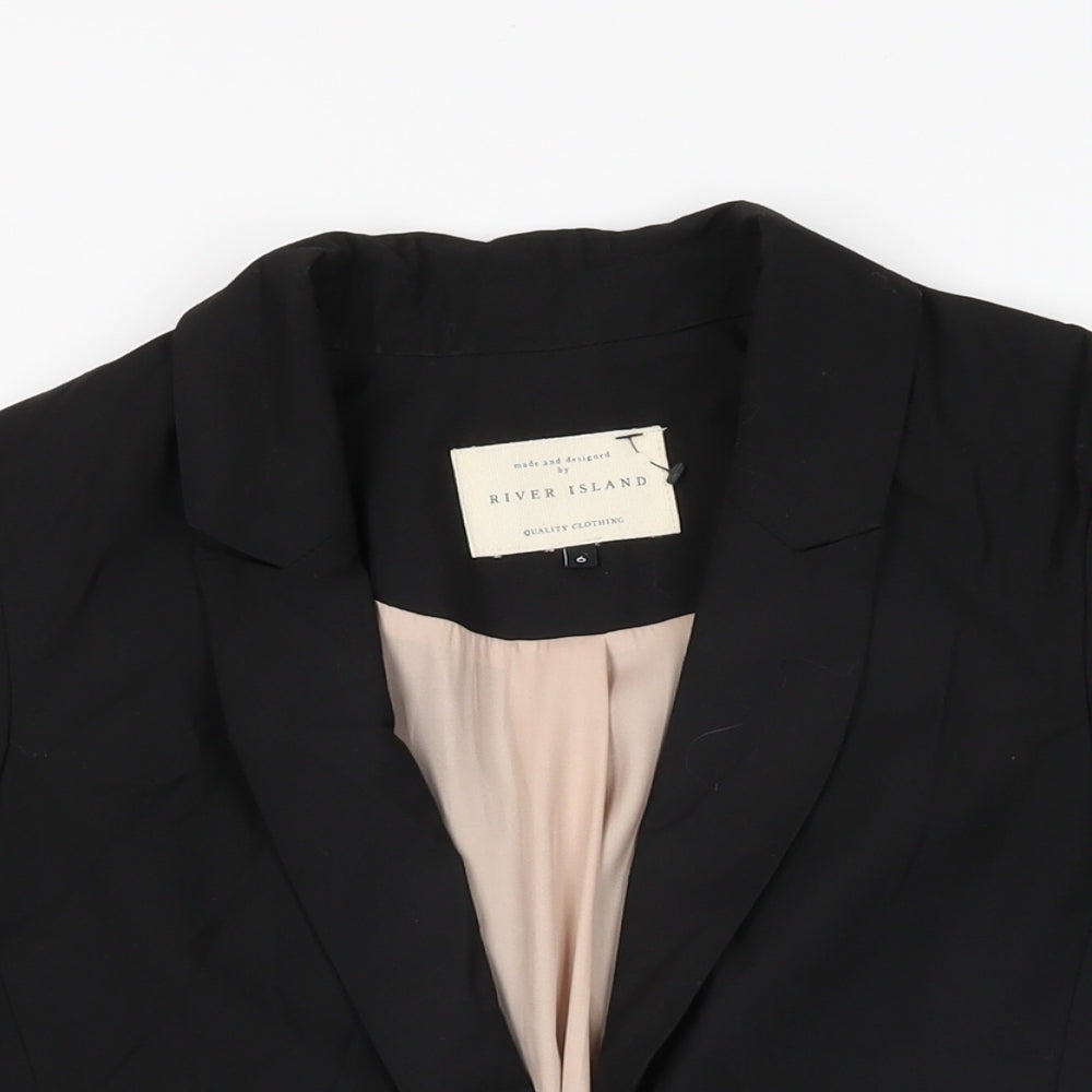 Womens UK Size 6 River Island Black Jacket