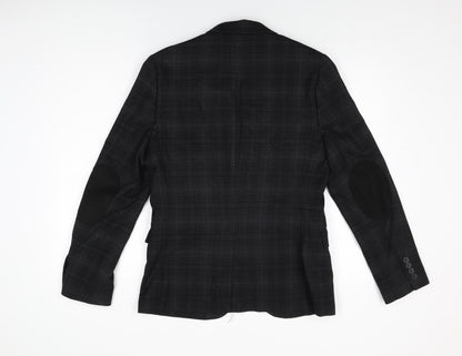 Mens UK Size 38 H&M Regular Black Suit Jacket