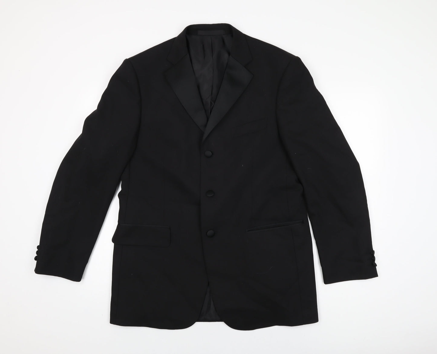Mens UK Size 40 Marks and Spencer Regular Black Suit Jacket