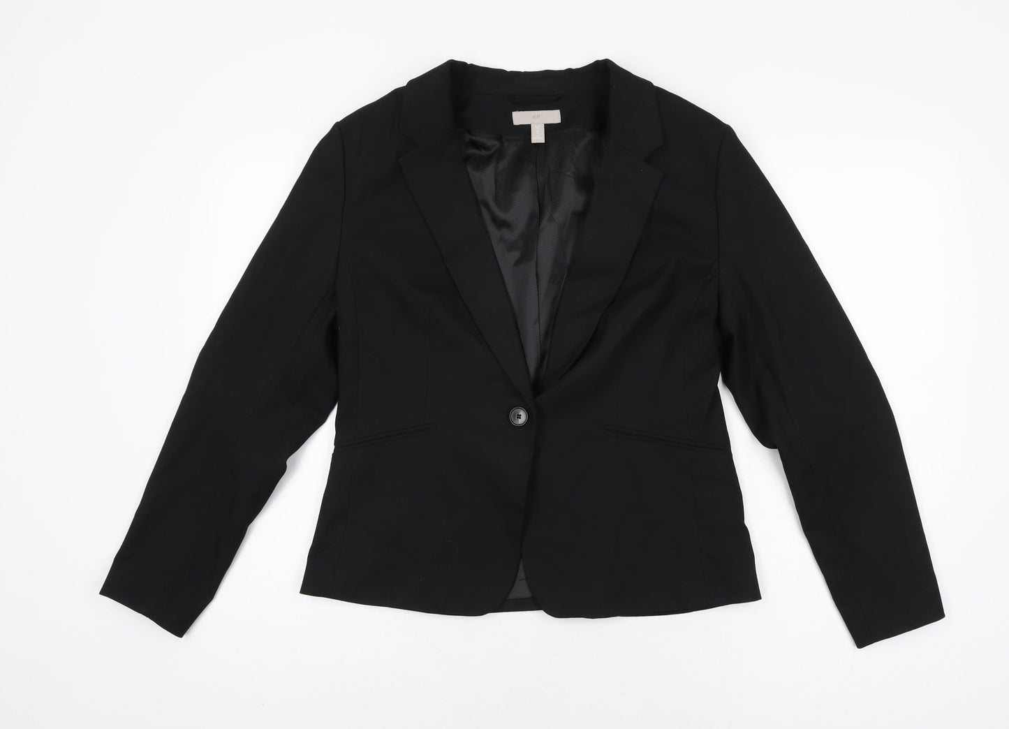 Womens UK Size 16 H&M Black Jacket