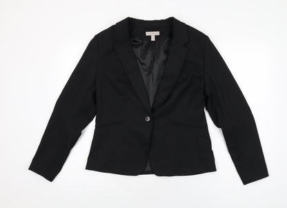 Womens UK Size 16 H&M Black Jacket