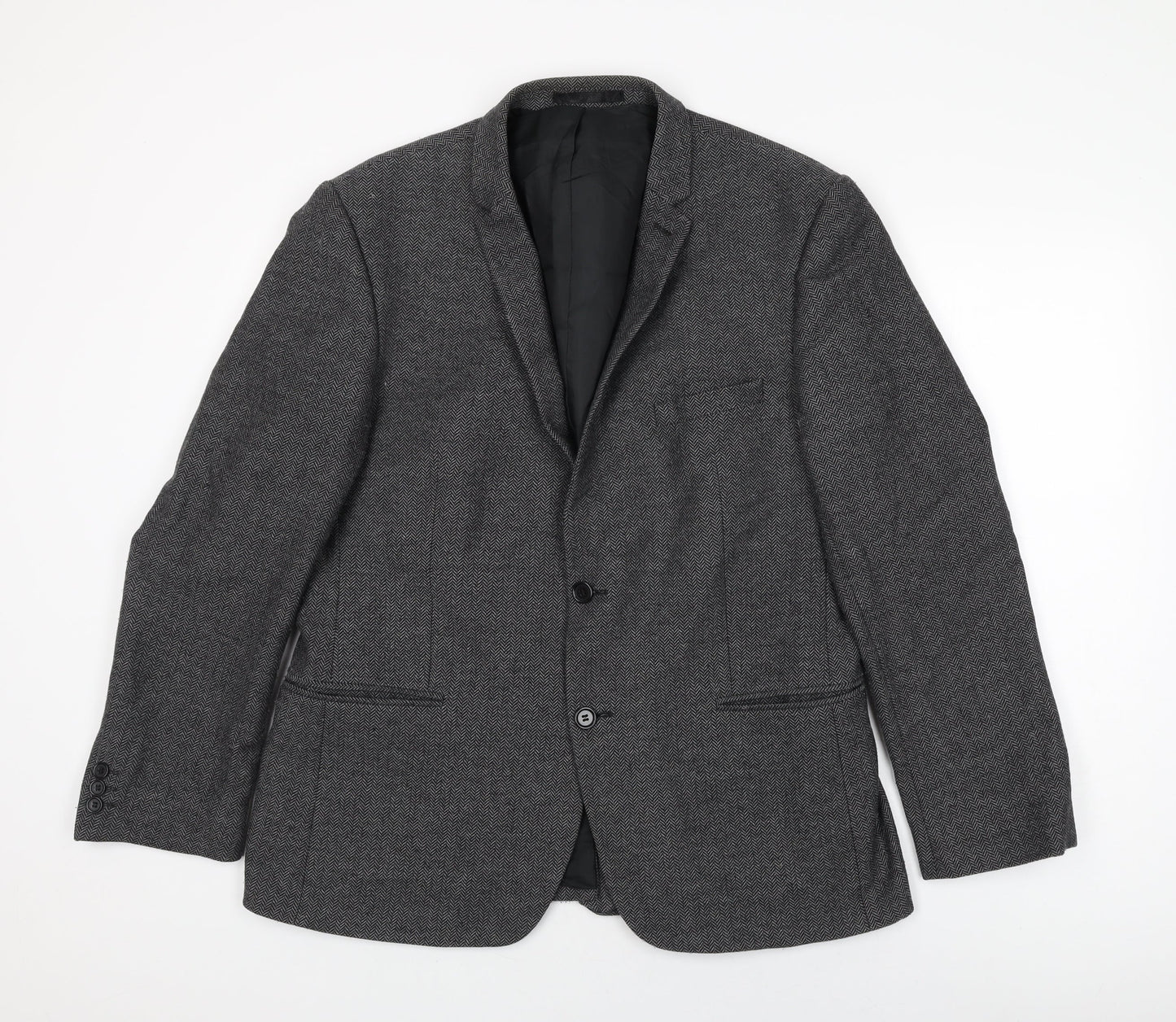Mens UK Size 44 Red Herring Regular Grey Suit Jacket