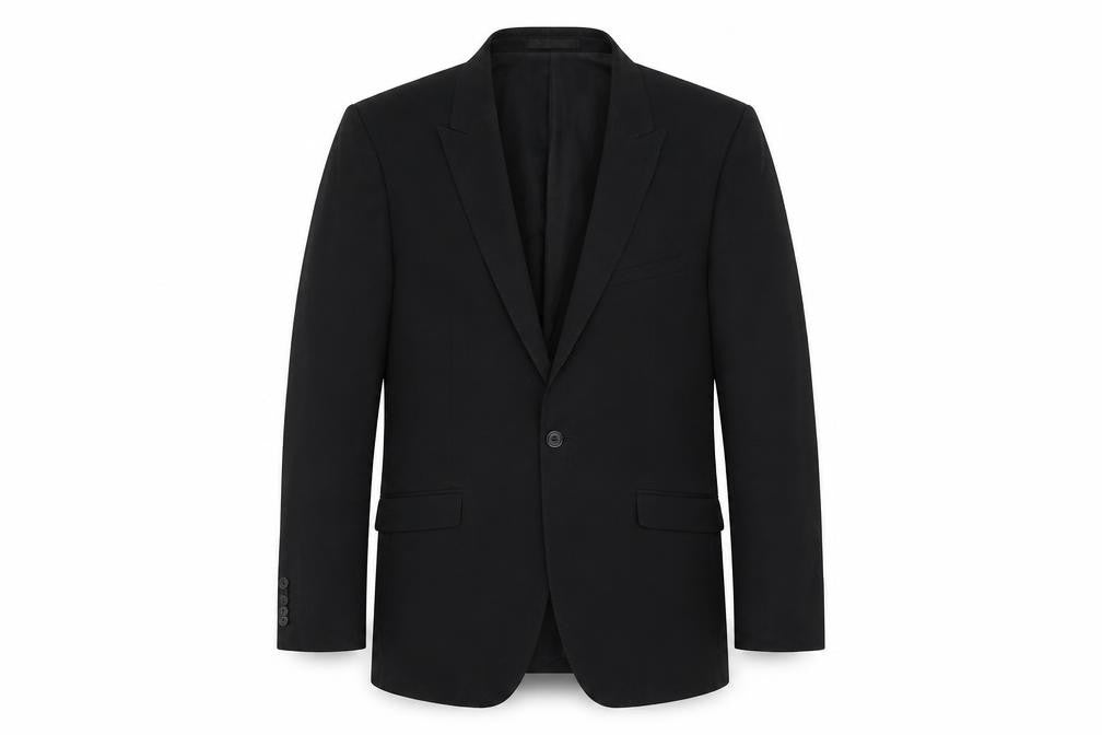 Mens UK Size 40 One Six Five Regular Black Suit Jacket