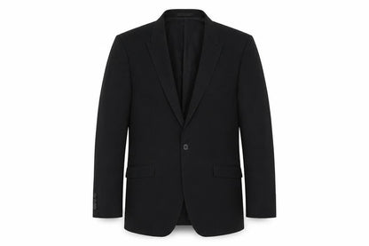 Mens UK Size 40 One Six Five Regular Black Suit Jacket