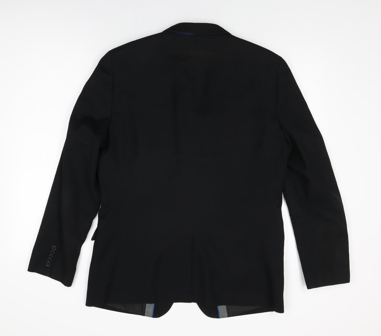 Mens UK Size 40 One Six Five Regular Black Suit Jacket