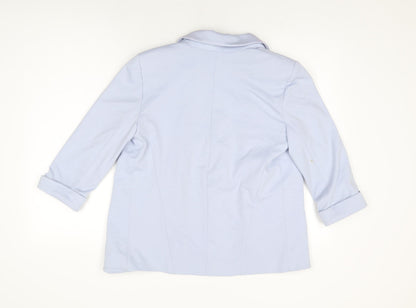 Topshop Womens Blue Jacket Blazer Size 10