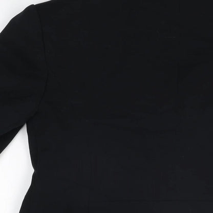 Marks and Spencer Womens Black Polyester Jacket Blazer Size 8