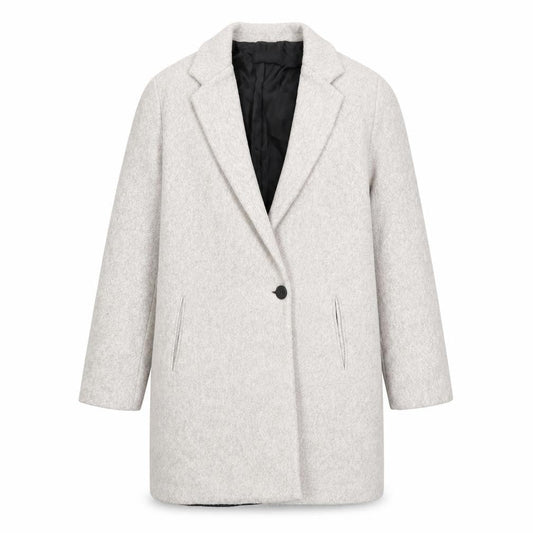 Womens UK Size L Zara Grey Overcoat