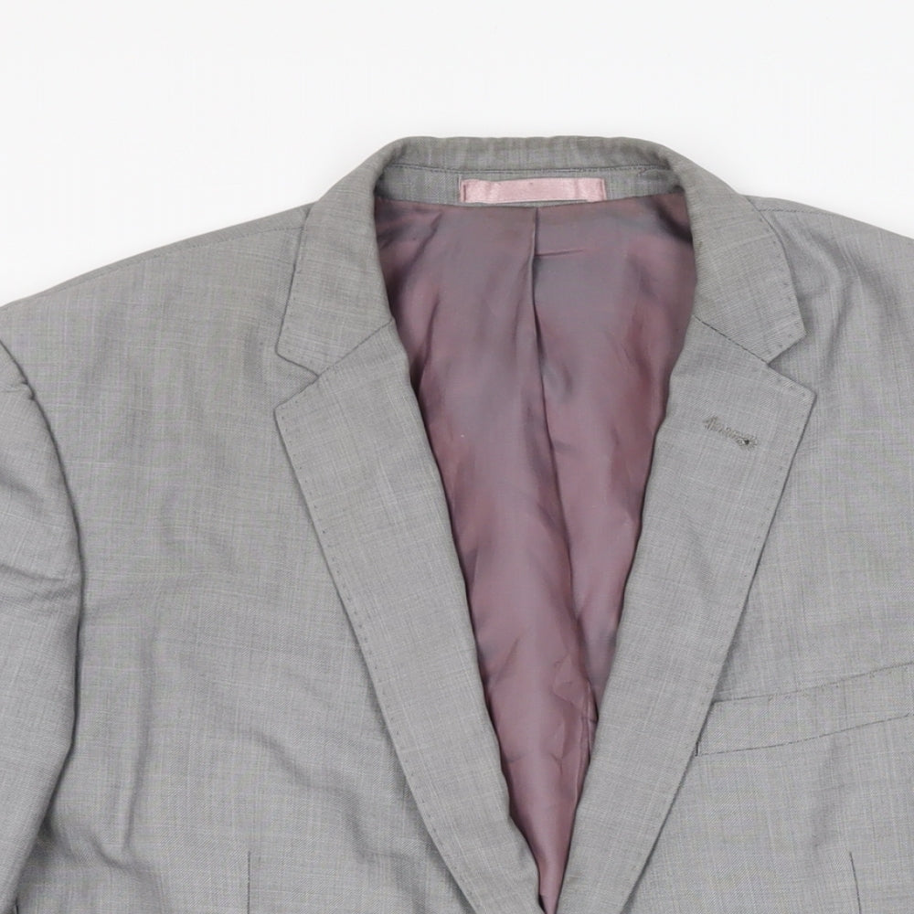 Mens UK Size 40 Butler & Webb Regular Grey Suit Jacket