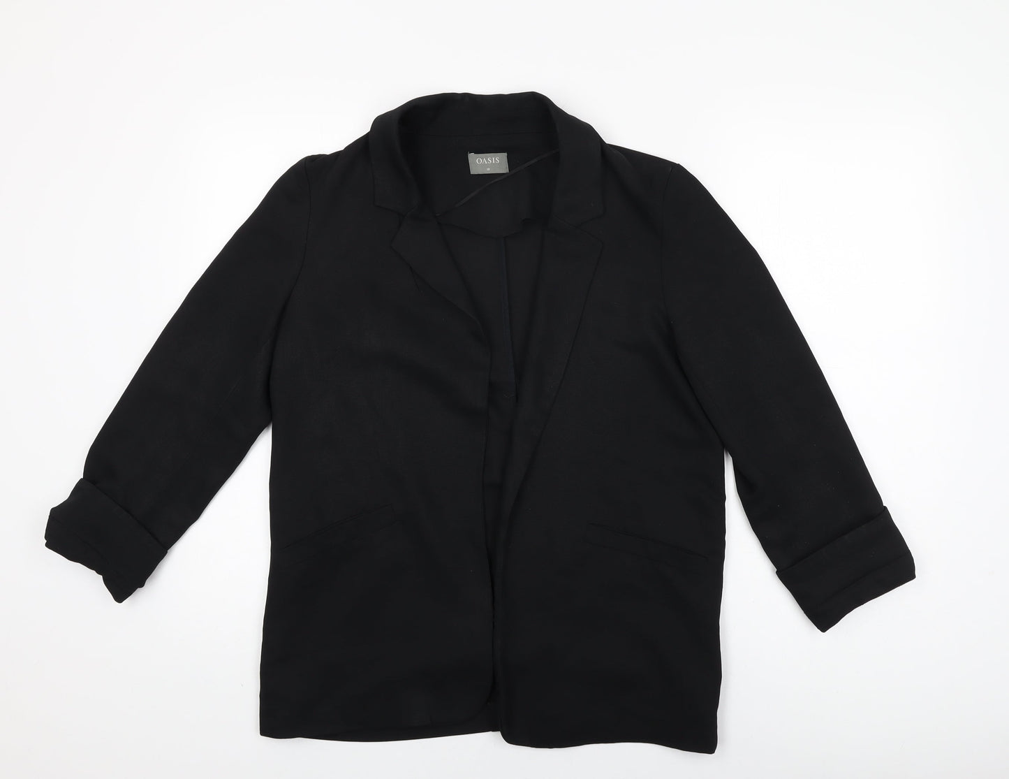 Womens UK Size 10 Oasis Black Jacket