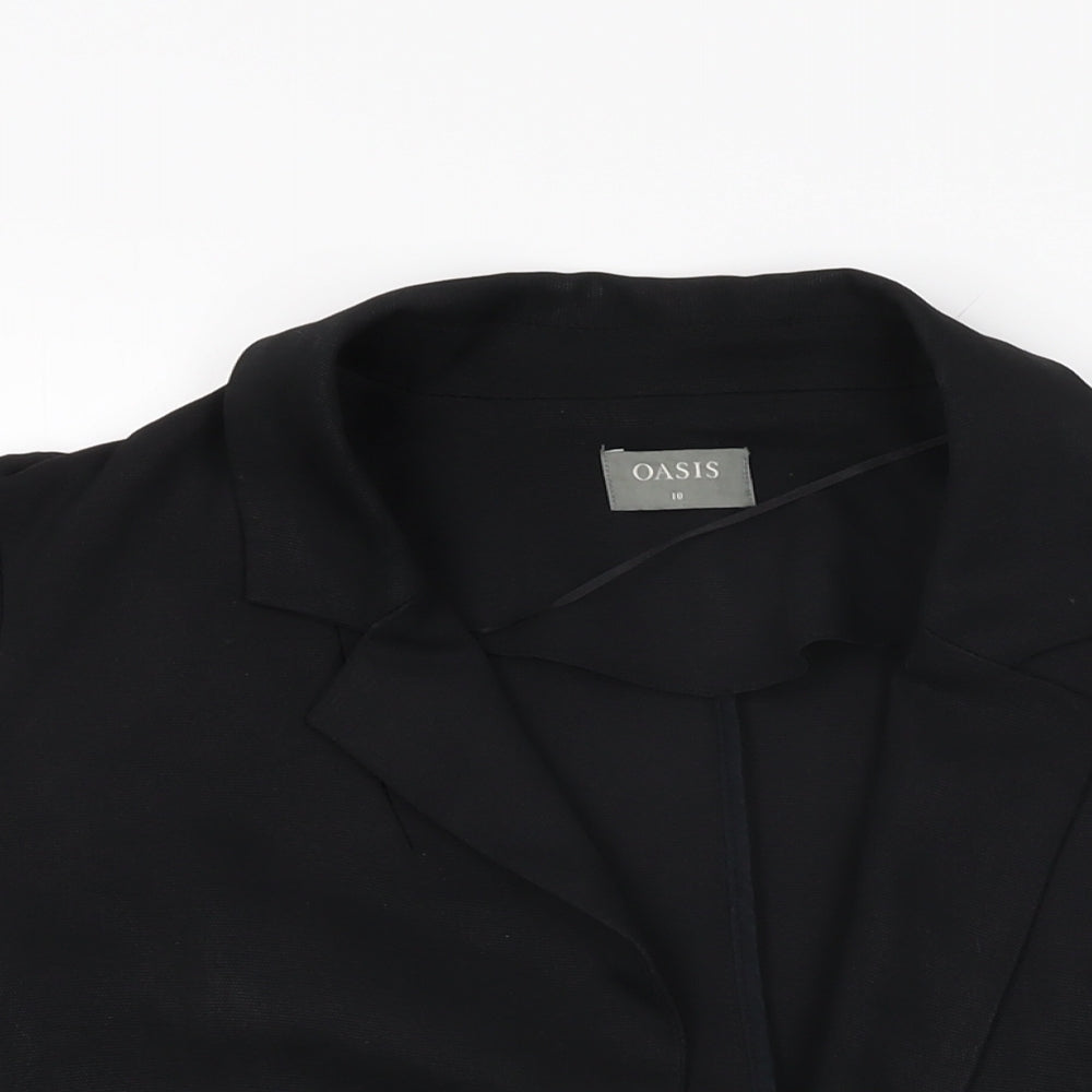 Womens UK Size 10 Oasis Black Jacket