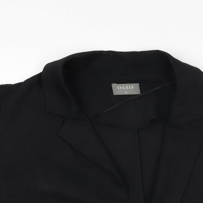 Womens UK Size 10 Oasis Black Jacket