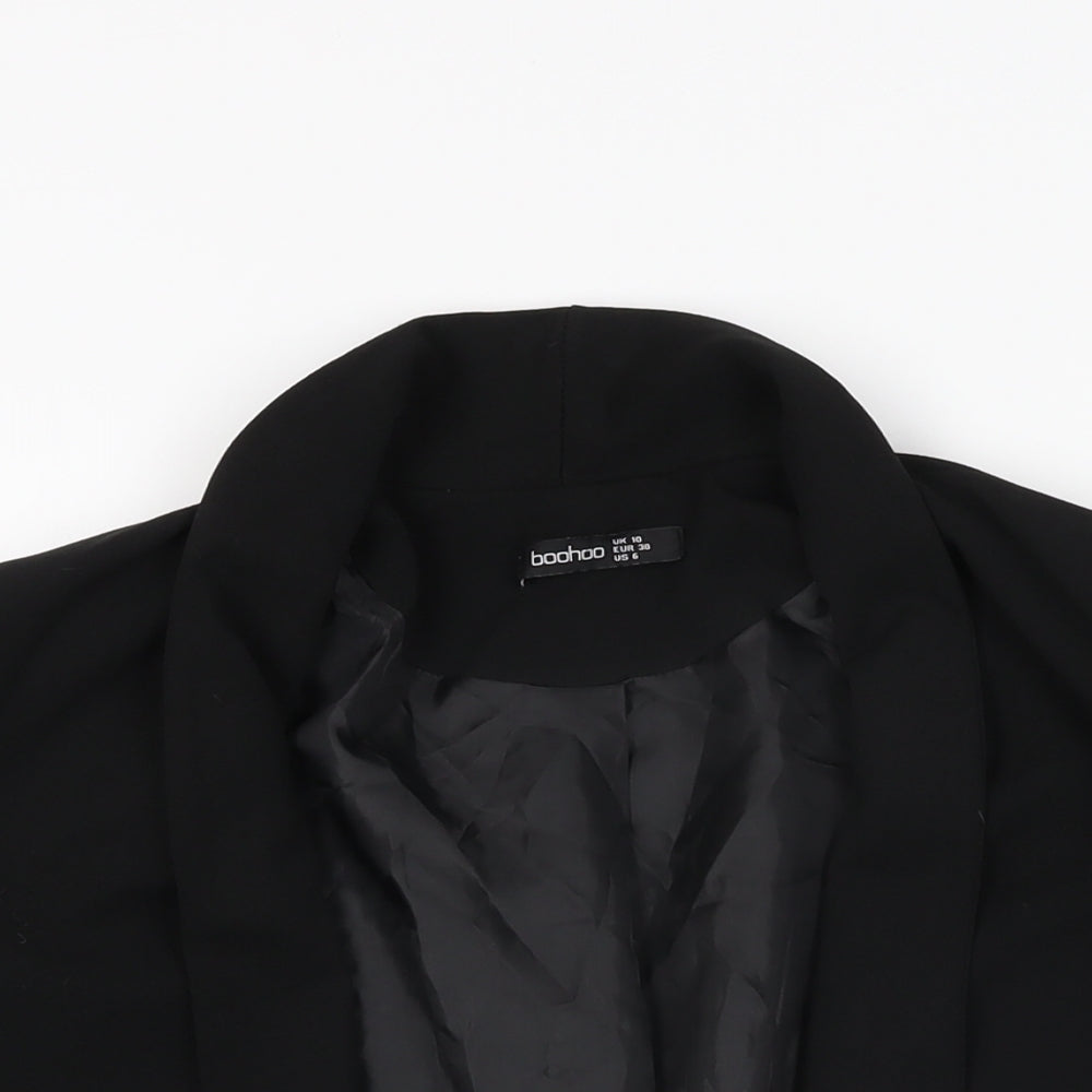 Womens UK Size 10 Boohoo Black Jacket