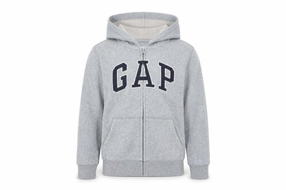 Gap Boys Grey Polyester Full Zip Hoodie Size S Zip