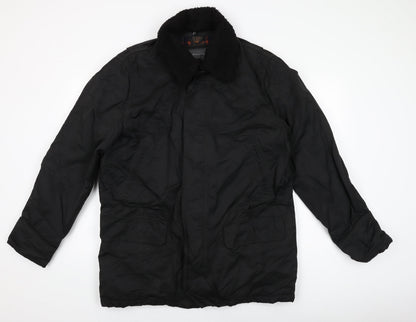 Mens UK Size L Rocha John Rocha Black Overcoat