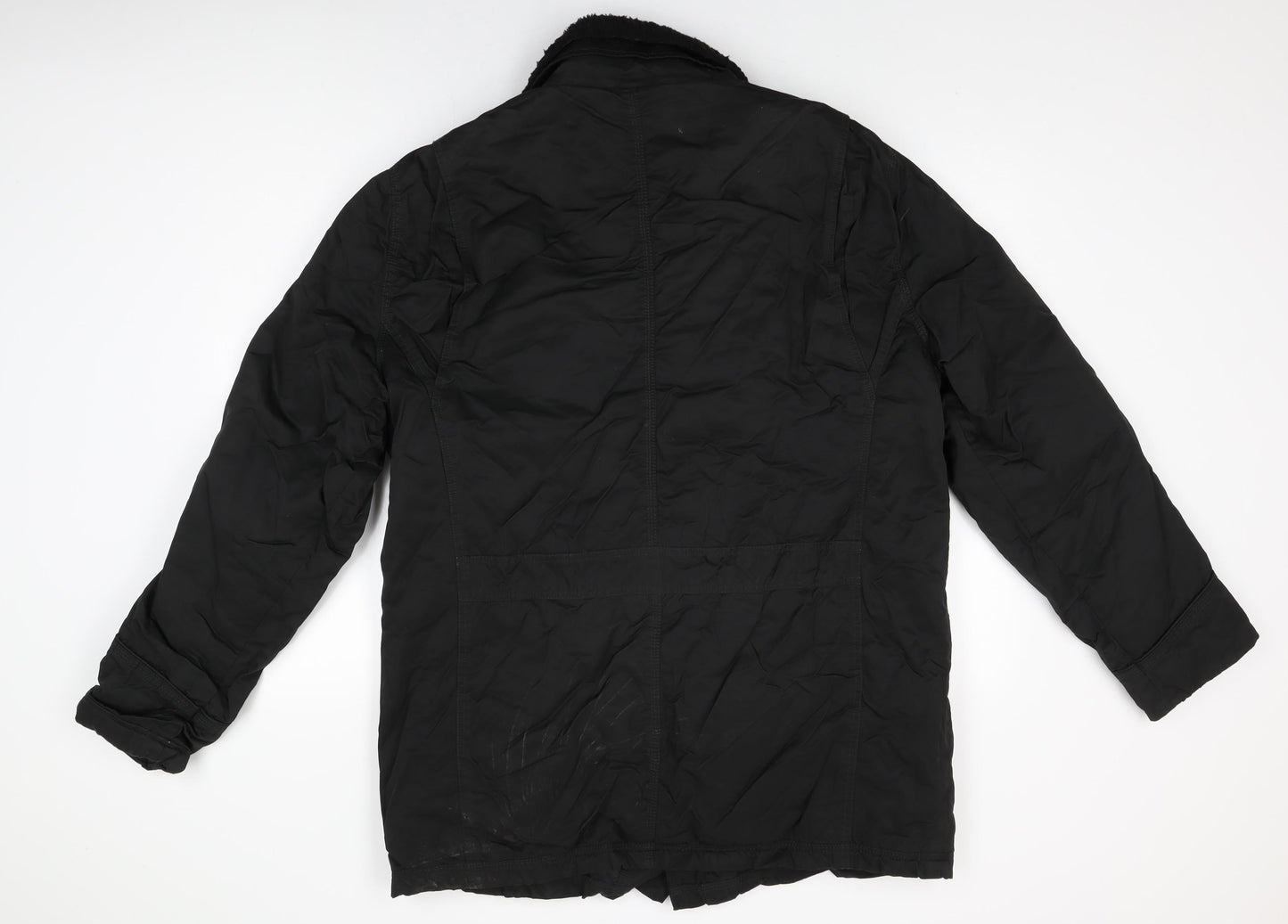 Mens UK Size L Rocha John Rocha Black Overcoat