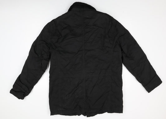 Mens UK Size L Rocha John Rocha Black Overcoat