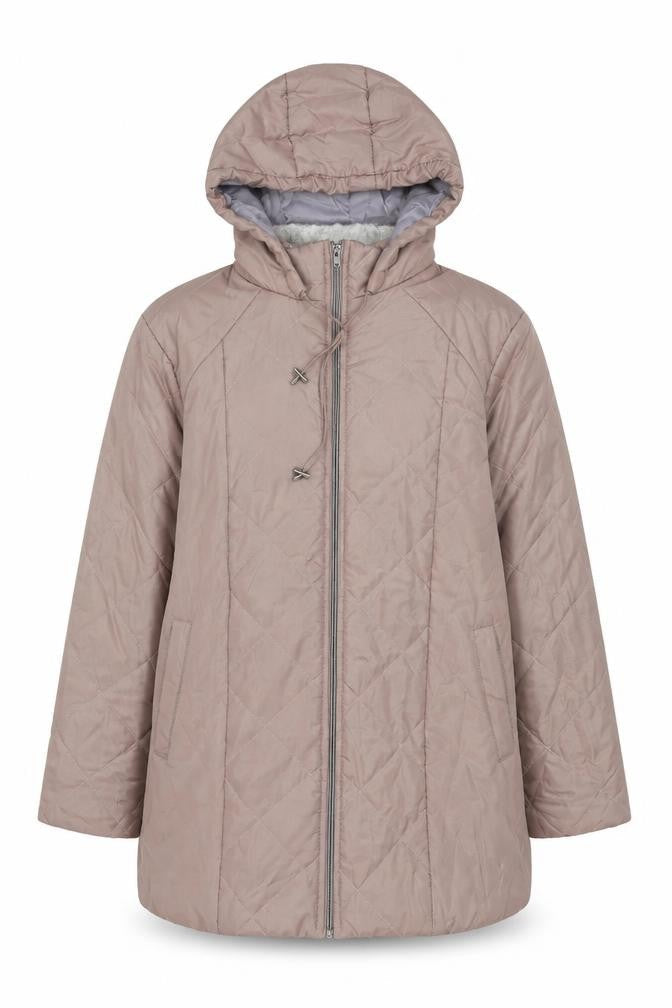 Womens UK Size L Anne De Lancay Pink Puffer Jacket Coat