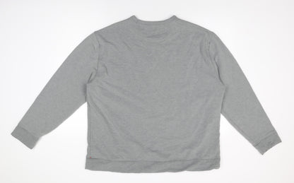 Mens UK Size 2XL JACHS Grey Pullover Sweatshirt