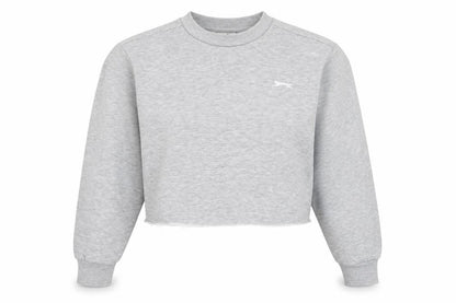 Slazenger Womens Grey Polyester Pullover Sweatshirt Size L Pullover